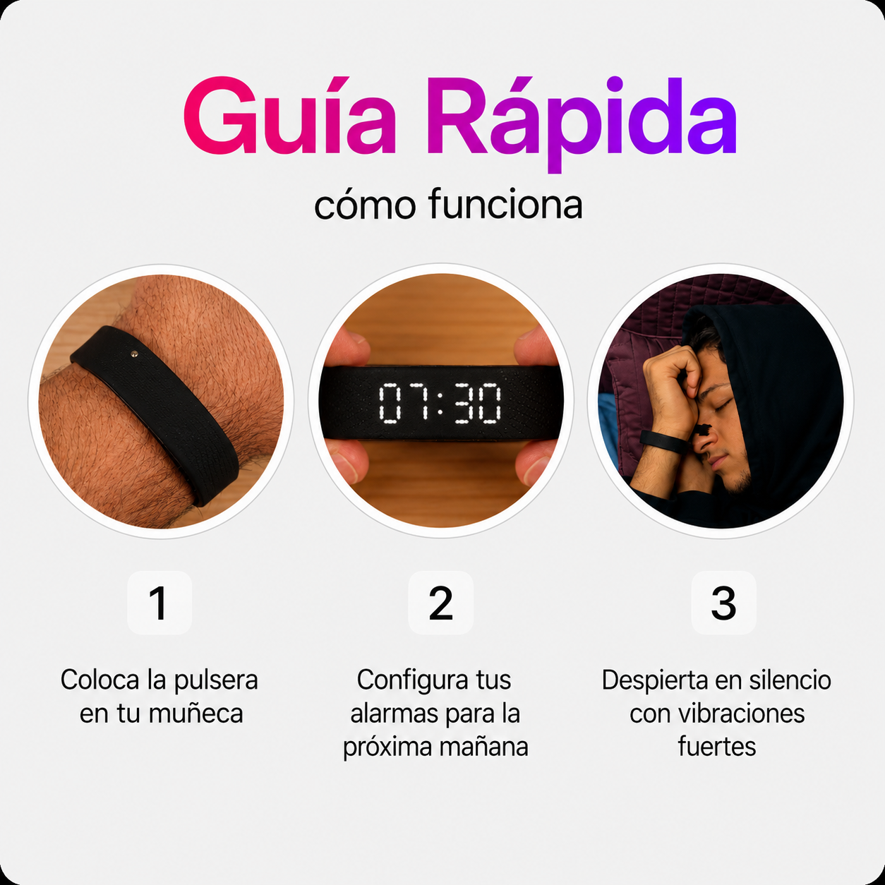 Pulsera con Alarma Vibratoria